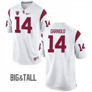 #14 Sam Darnold USC Trojans Men's Big & Tall Stitched Jersey White