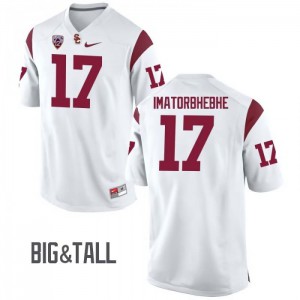 #17 Josh Imatorbhebhe USC Men's Big & Tall Football Jersey White