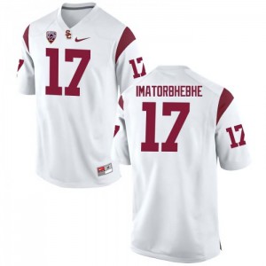 #17 Josh Imatorbhebhe USC Trojans Men's Official Jerseys White