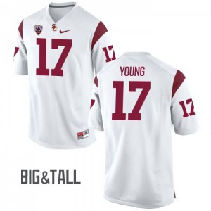 #17 Keyshawn Pie Young Trojans Men's Big & Tall Embroidery Jersey White
