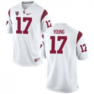 #17 Keyshawn Pie Young USC Men's Alumni Jerseys White