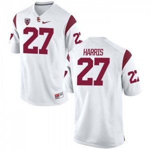 #27 Ajene Harris USC Trojans Men's University Jerseys White
