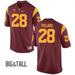 #28 C.J. Pollard USC Trojans Men's No Name High School Jerseys White