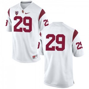 #29 Vavae Malepeai USC Men's No Name Embroidery Jerseys White