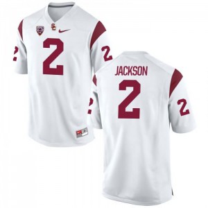 #2 Adoree' Jackson Trojans Men's High School Jersey White
