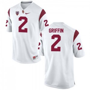 #2 Olaijah Griffin USC Trojans Men's Alumni Jersey White