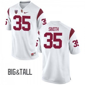 #35 Cameron Smith USC Trojans Men's Big & Tall Official Jerseys White