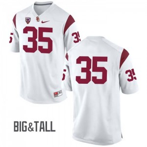 #35 Cameron Smith USC Men's No Name Big & Tall NCAA Jerseys White