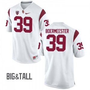 #39 Matt Boermeester USC Men's Big & Tall Embroidery Jersey White
