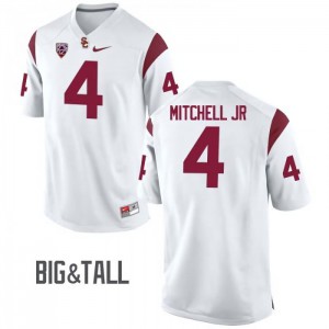 #4 Steven Mitchell Jr USC Men's Big & Tall NCAA Jerseys White