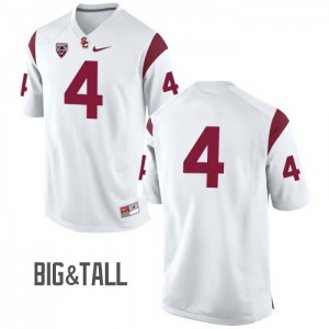 #4 Steven Mitchell Jr USC Trojans Men's No Name Big & Tall College Jerseys White