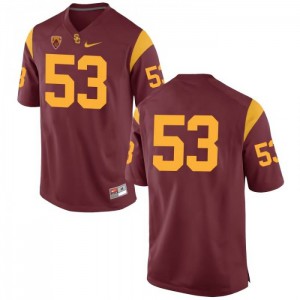 #53 Kevin Scott USC Men's No Name Embroidery Jersey Cardinal