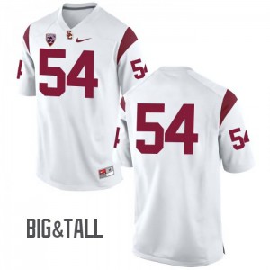 #54 Tayler Katoa Trojans Men's No Name Big & Tall Embroidery Jerseys White