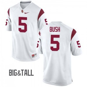 #5 Reggie Bush USC Men's Big & Tall University Jerseys White