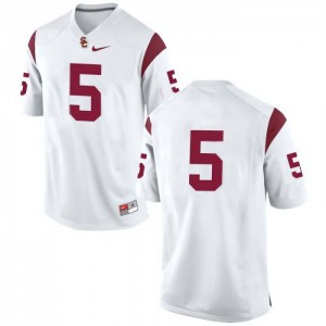 #5 Reggie Bush USC Men's No Name Football Jersey White