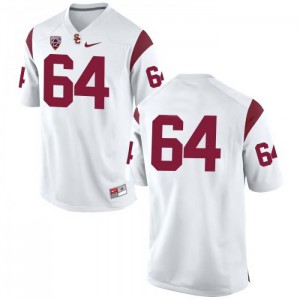 #64 Richie Wenzel USC Men's No Name Player Jersey White