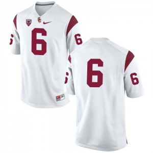 #6 Cody Kessler USC Men's No Name College Jerseys White