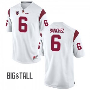 #6 Mark Sanchez USC Men's Big & Tall Official Jersey White