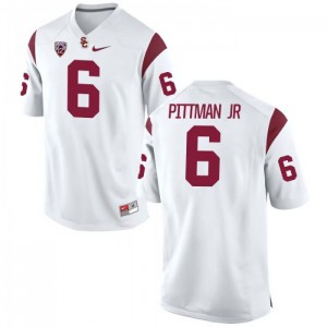 #6 Michael Pittman Jr USC Men's Player Jerseys White