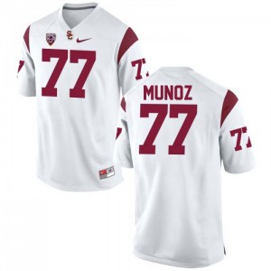#77 Anthony Munoz Trojans Men's Football Jerseys White