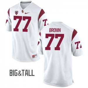 #77 Chris Brown USC Men's Big & Tall High School Jerseys White