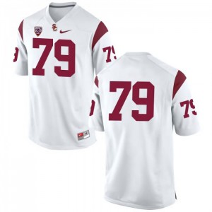 #79 Connor Rossow USC Men's No Name Stitch Jersey White