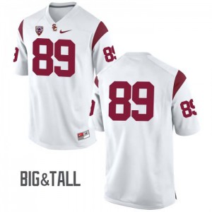 #89 Christian Rector USC Trojans Men's No Name Big & Tall NCAA Jerseys White