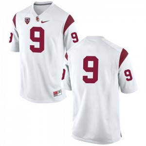 #9 JuJu Smith-Schuster USC Men's No Name University Jerseys White