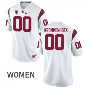 #00 Erik Krommenhoek USC Trojans Women's NCAA Jerseys White