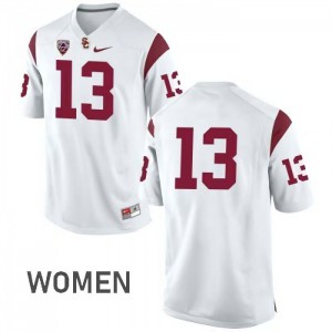 #13 Jack Sears USC Women's No Name Player Jersey White