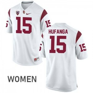 #15 Talanoa Hufanga USC Women's High School Jerseys White