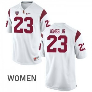 #23 Velus Jones Jr USC Women's College Jerseys White