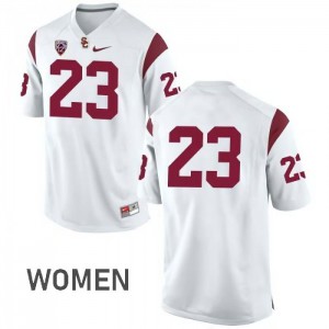 #23 Velus Jones Jr USC Women's No Name Alumni Jersey White