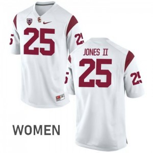 #25 Ronald Jones II USC Women's High School Jersey White