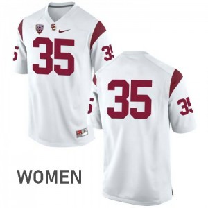 #35 Cameron Smith USC Trojans Women's No Name Official Jersey White