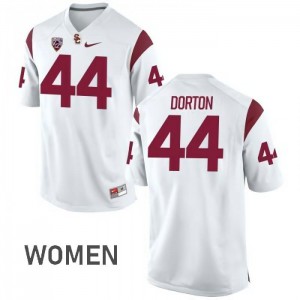 #44 Malik Dorton USC Women's NCAA Jersey White