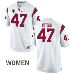 #47 Reuben Peters USC Trojans Women's NCAA Jerseys White