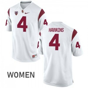 #4 Chris Hawkins USC Women's Stitched Jersey White