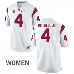 #4 Steven Mitchell Jr USC Women's Official Jersey White