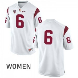 #6 Cody Kessler USC Trojans Women's No Name Alumni Jersey White