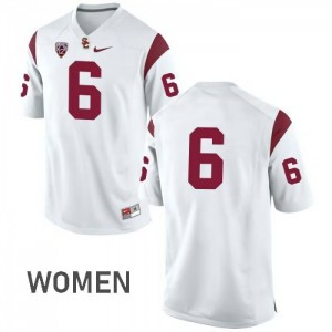 #6 Michael Pittman Jr USC Women's No Name Player Jerseys White