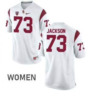 #73 Austin Jackson USC Women's Embroidery Jersey White