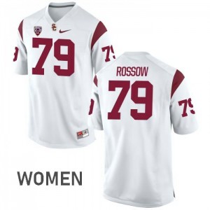#79 Connor Rossow USC Women's College Jerseys White