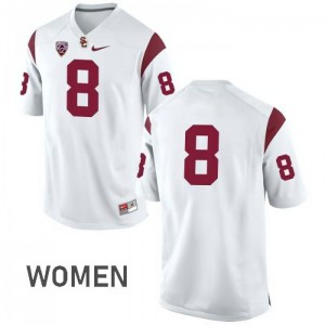 #8 Iman Marshall Trojans Women's No Name University Jersey White