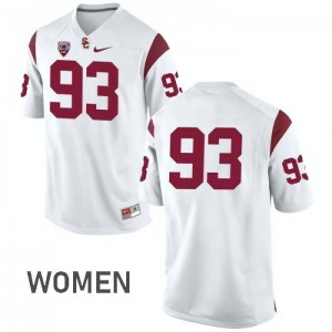 #93 Liam Jimmons USC Women's No Name NCAA Jersey White