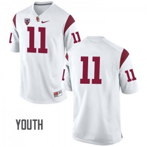 #11 Matt Leinart USC Trojans Youth No Name High School Jerseys White