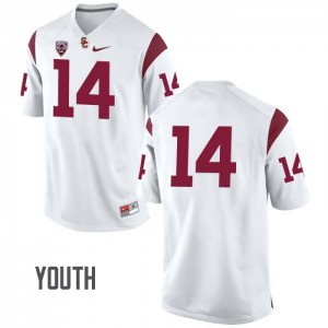 #14 Ykili Ross USC Youth No Name NCAA Jerseys White
