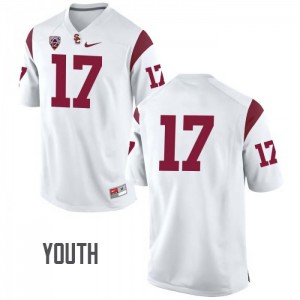 #17 Keyshawn Pie Young USC Youth No Name High School Jersey White