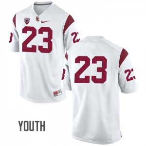 #23 Velus Jones Jr USC Trojans Youth No Name University Jersey White