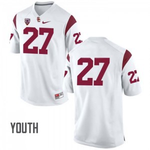 #27 Ajene Harris USC Youth No Name College Jersey White